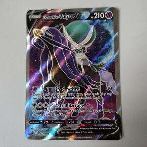 Shadow Rider Calyrex V #171 Pokemon Chilling Reign Holo Card